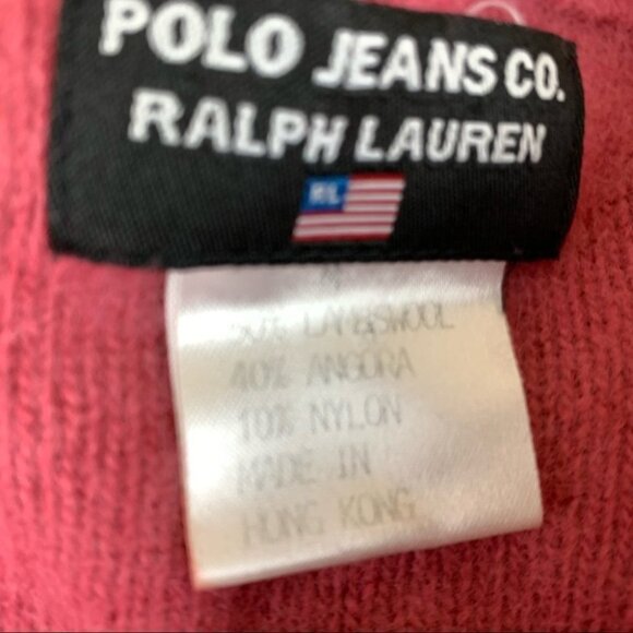 Polo Jeans Co. Ralph Lauren Vintage Pink Button Up Cardigan - Picture 6 of 8